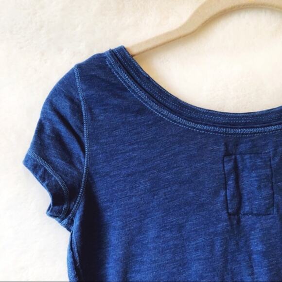 Gilly Hicks Navy Blue V-Neck Short Sleeve T-Shirt - Picture 2 of 7